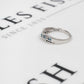 Pre-Owned 9ct White Gold Diamond & Topaz Ring Size L