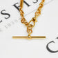 Pre-Owned 9ct Gold Albert Chain Bracelet TBar & Swivel Clasp