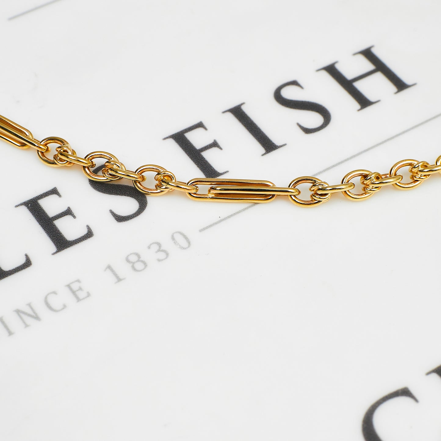 Pre-Owned 9ct Gold Albert Chain Bracelet TBar & Swivel Clasp