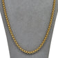 Pre-Owned 9ct Gold Belcher Chain Necklace 25 Inch