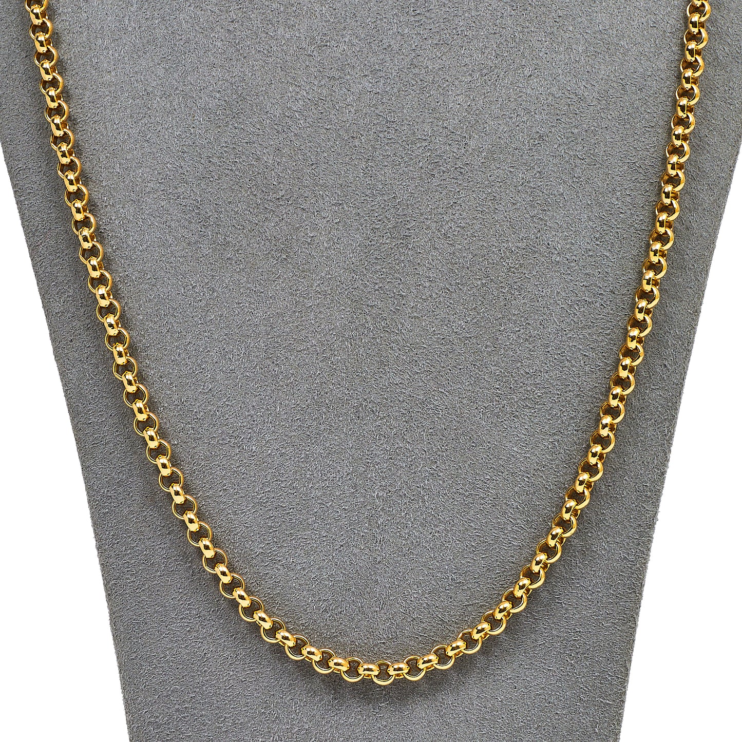 Pre-Owned 9ct Gold Belcher Chain Necklace 25 Inch