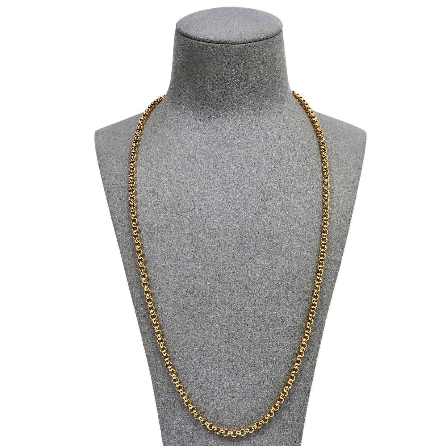 Pre-Owned 9ct Gold Belcher Chain Necklace 25 Inch
