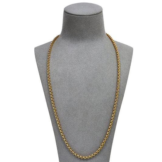 Pre-Owned 9ct Gold Belcher Chain Necklace 25 Inch