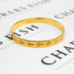 Pre-Owned 9ct Gold Leaf Design Bangle
