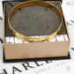 Pre-Owned 9ct Gold Leaf Design Bangle