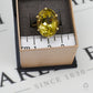 Pre-Owned 9ct Gold Oval Quartz Ring Size P.5