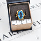 Pre-Owned 9ct Gold Oval Synthetic Stone Ring Size M