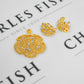Pre-Owned 18ct Gold 2 Tone Filigree Earring & Pendant SET