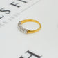 Pre-Owned 18ct Gold 5 Diamond Ring Size Q.5