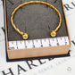 Pre-Owned 9ct Gold Twist Design Torque Bangle