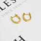 Pre-Owned 9ct Gold Diamond Hinged Earrings