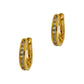 Pre-Owned 9ct Gold Diamond Hinged Earrings