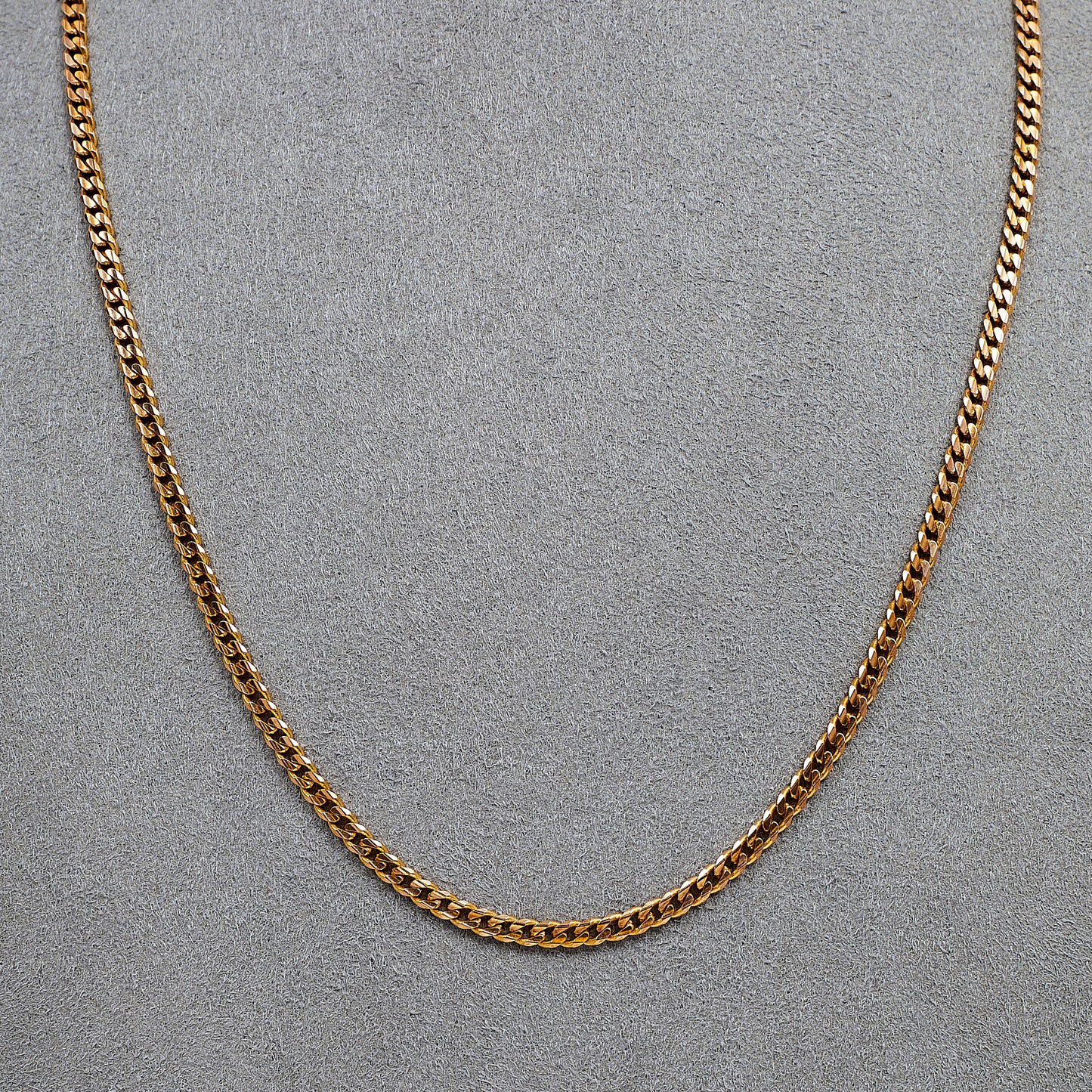 Pre-Owned 14ct Rose Gold Curb Chain Necklace 18 Inch