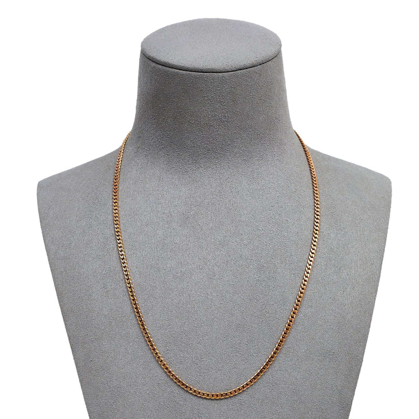 Pre-Owned 14ct Rose Gold Curb Chain Necklace 18 Inch