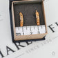 Pre-Owned 14ct Rose Gold Hinged Earrings