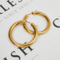 Pre-Owned 9ct Gold Twist Creole Hoop Earrings