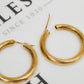 Pre-Owned 9ct Gold Twist Creole Hoop Earrings