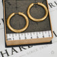 Pre-Owned 9ct Gold Twist Creole Hoop Earrings