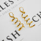 Pre-Owned 9ct Gold Spiral Drop Earrings