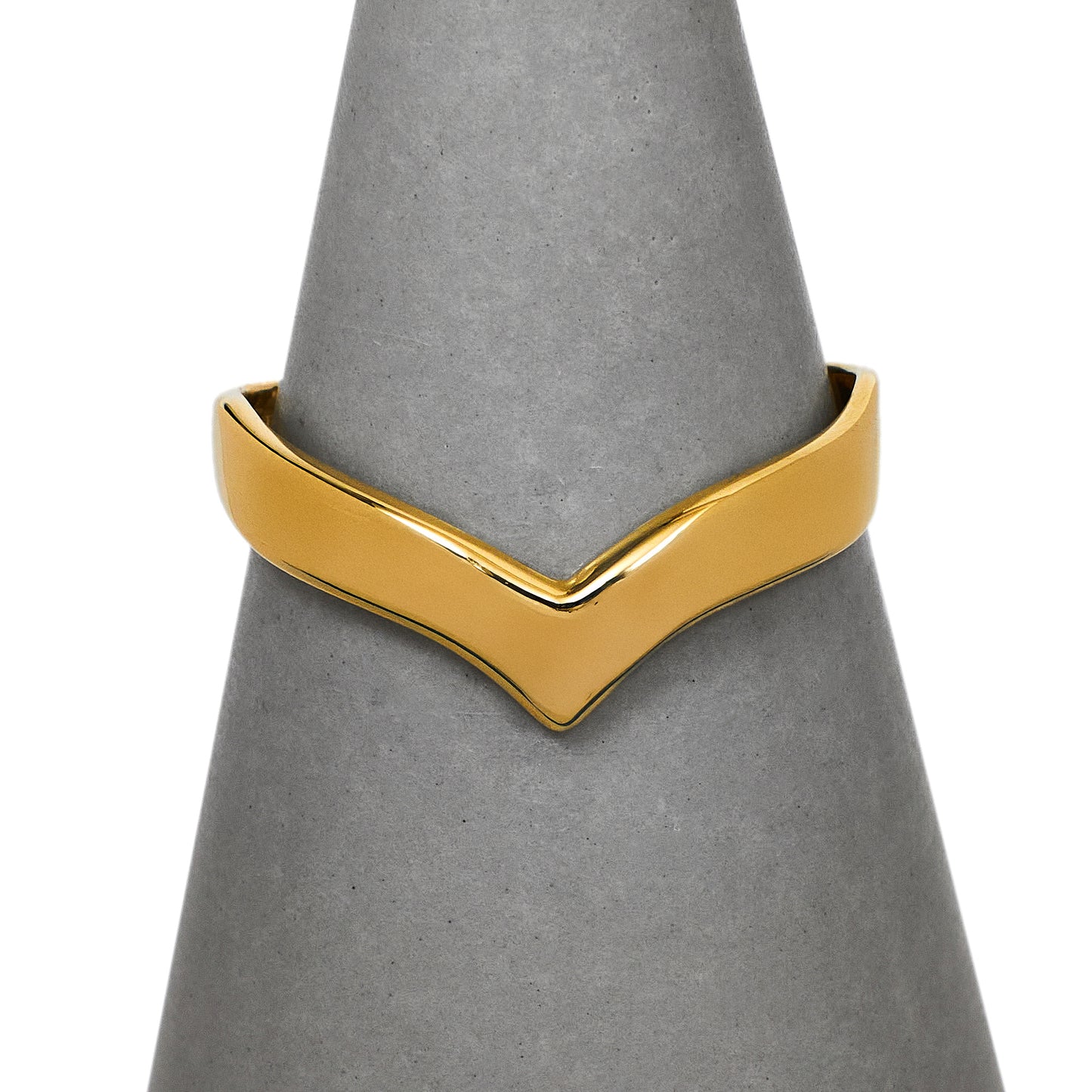 Pre-Owned 9ct Gold Wishbone Ring Size O