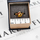Pre-Owned 9ct Gold Citrine Dress Ring Size I.5