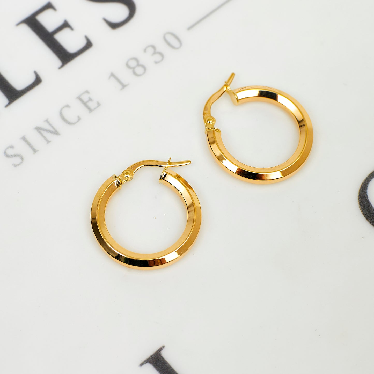 Pre-Owned 9ct Gold Creole Hoop Earrings