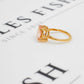 Pre-Owned 9ct Gold Oval Danburite Ring Size L
