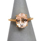 Pre-Owned 9ct Gold Oval Danburite Ring Size L