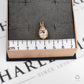 Pre-Owned 9ct Gold Oval Danburite & 6 White Zircon Pendant