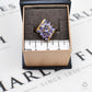 Pre-Owned 9ct Gold Tanzanite Flower Cluster Ring Size N