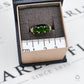 Pre-Owned 9ct Gold 3 Chrome Diopside & Diamond Ring Size N