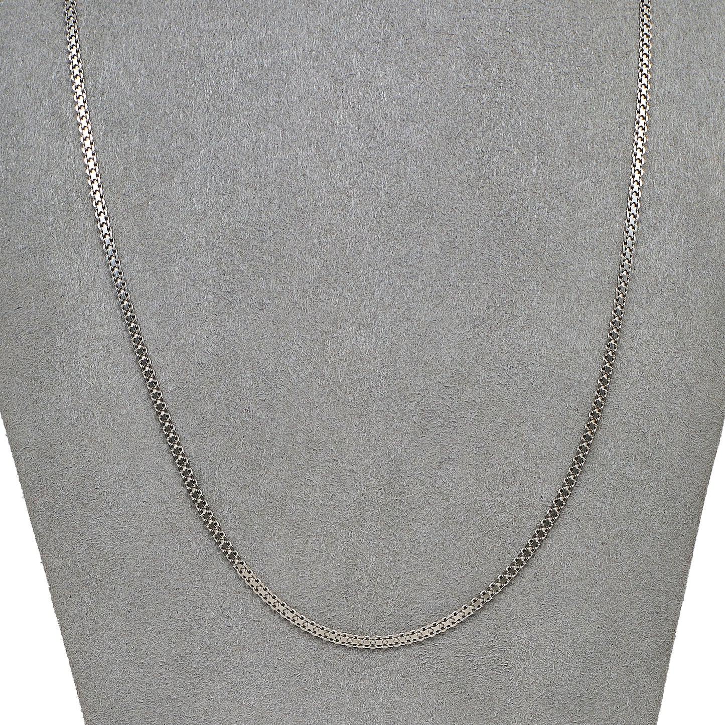 Pre-Owned 14ct White Gold Fused Trace Chain Necklace 20 Inch