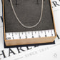 Pre-Owned 14ct White Gold Fused Trace Chain Necklace 20 Inch
