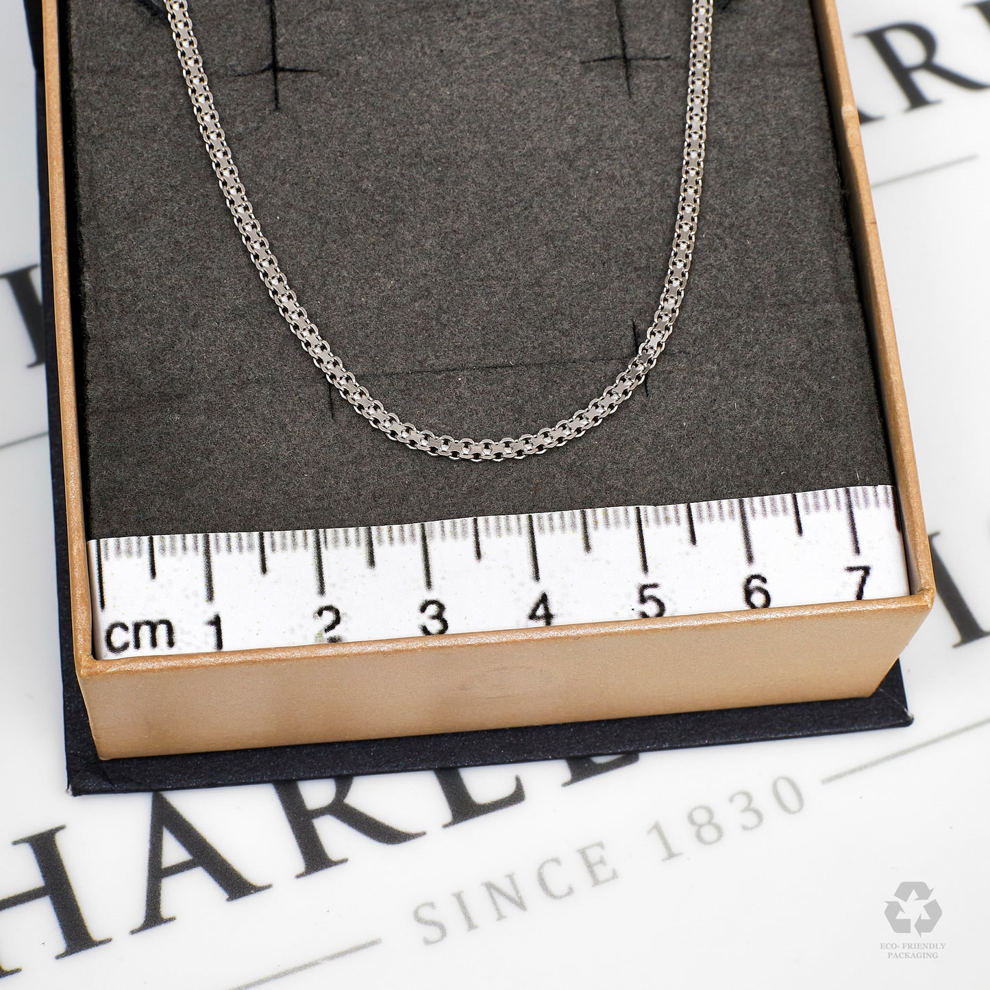Pre-Owned 14ct White Gold Fused Trace Chain Necklace 20 Inch