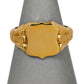 Pre-Owned 9ct Gold Shield Shape Signet Ring Size S