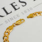 Pre-Owned 9ct Gold Curb Chain Bracelet 8.5 Inch