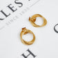 Pre-Owned 9ct Gold Circle Stud Earrings