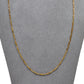 Pre-Owned 9ct Gold Figaro Chain Necklace 22 Inch