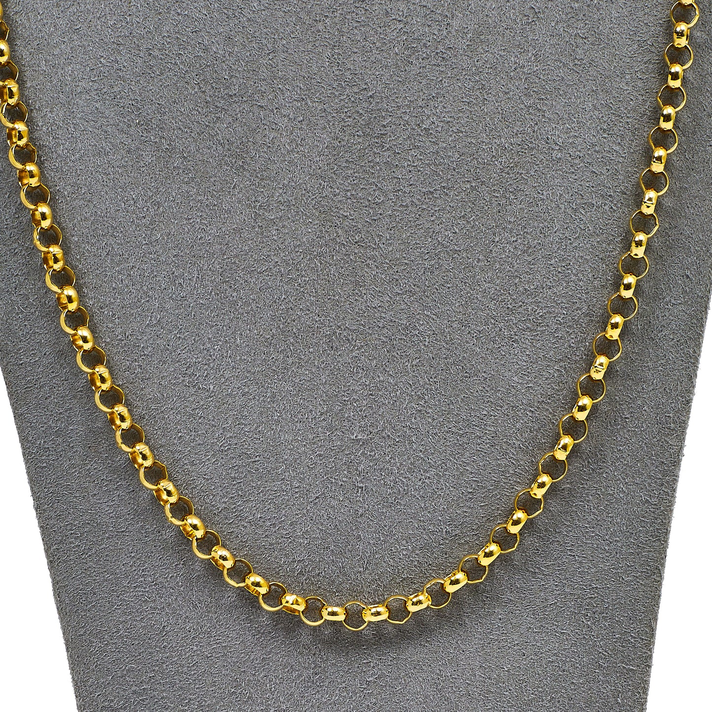 Pre-Owned 9ct Gold Belcher Chain Necklace 24 Inch