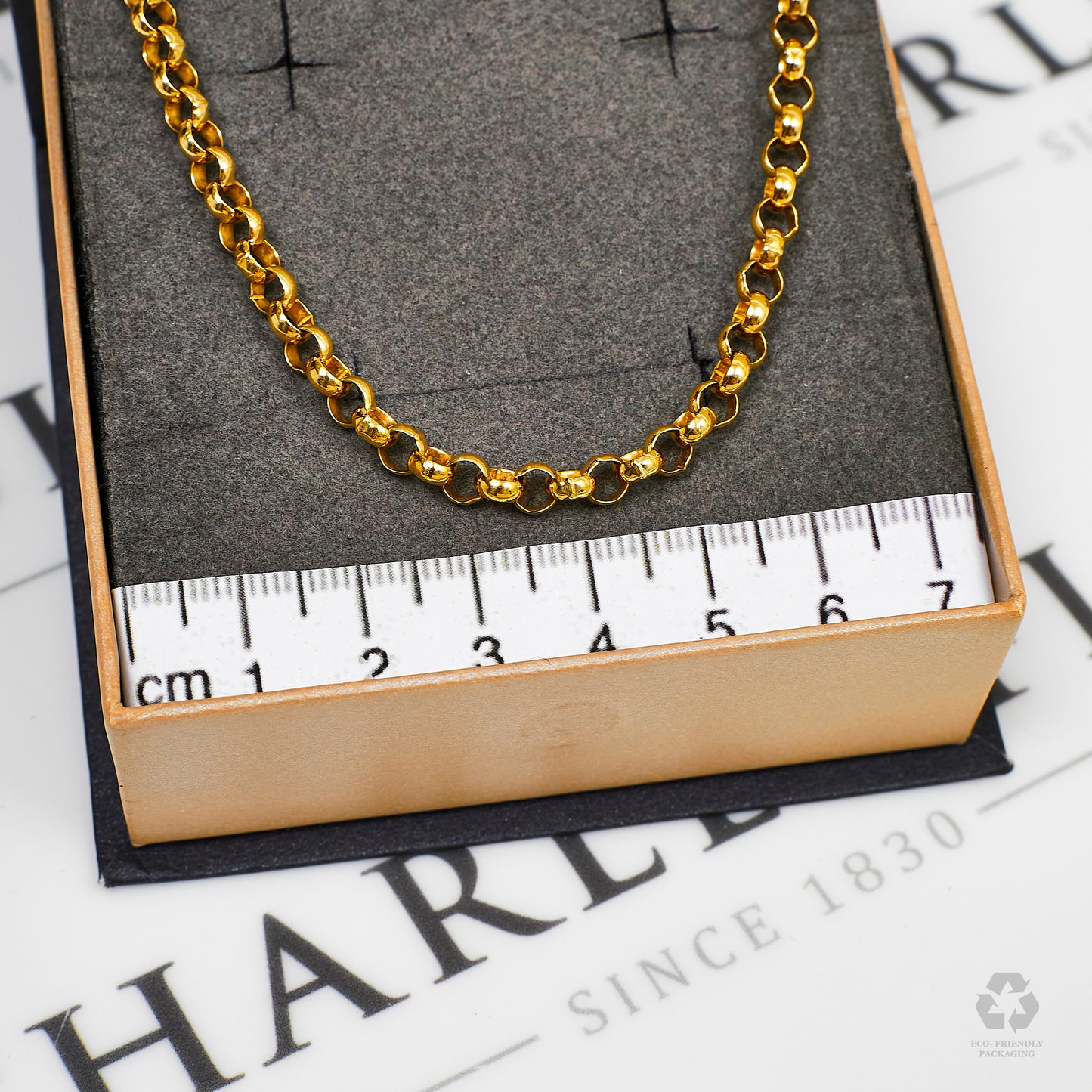 Pre-Owned 9ct Gold Belcher Chain Necklace 24 Inch