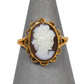 Pre-Owned 9ct Gold Oval Cameo Ring Size N.5
