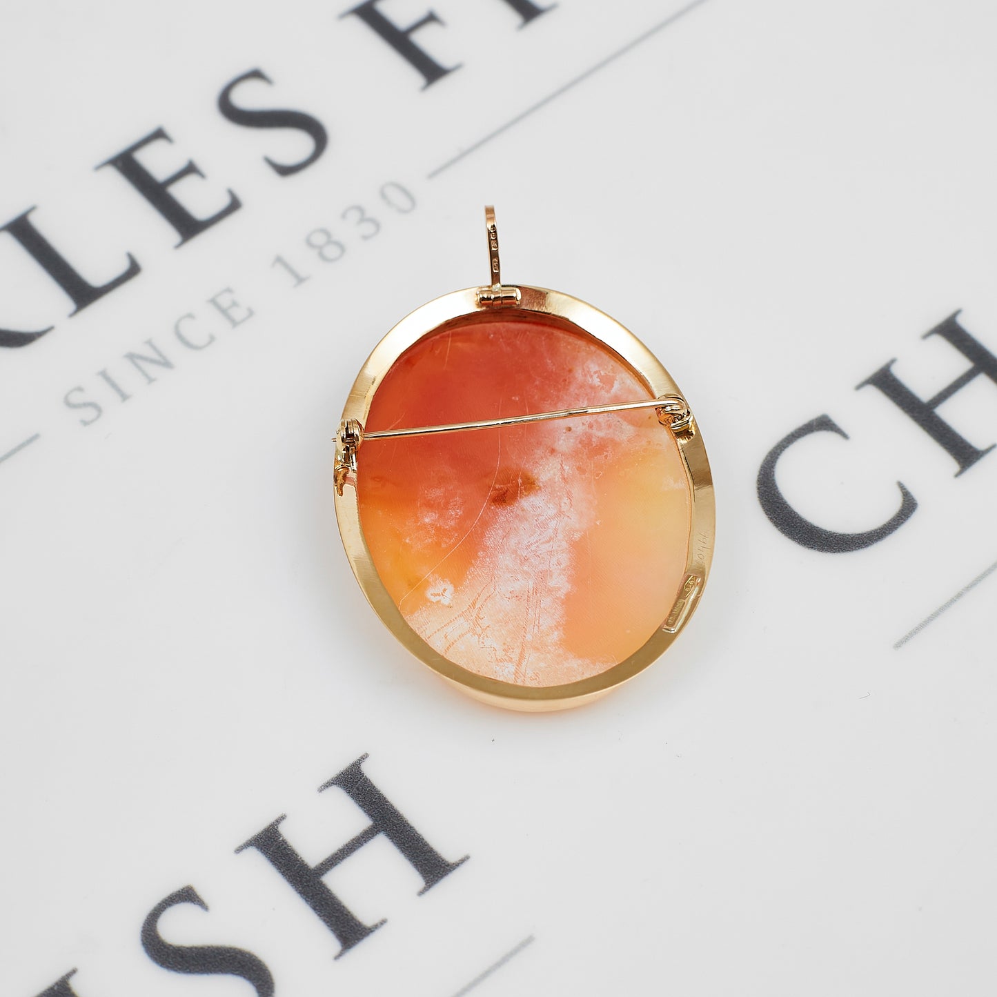 Pre-Owned 9ct Gold Cameo Brooch