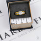 Pre-Owned 9ct Gold Square CZ Ring & CZ Shoulders Size O
