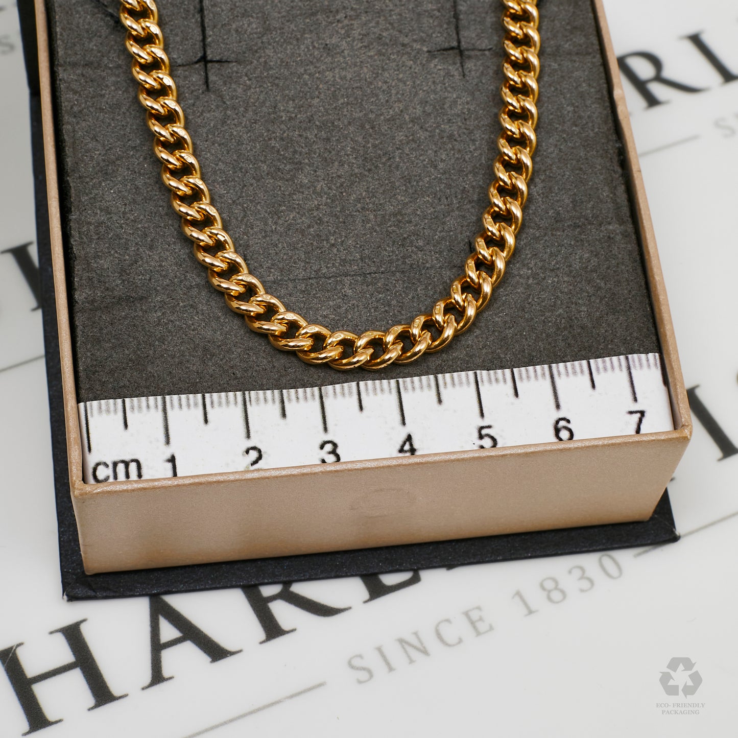 Pre-Owned 9ct Gold Curb Chain Bracelet & Swivel Clasp 7 Inch