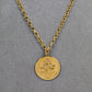 Pre-Owned 9ct Gold St Christopher Pendant & Chain Necklace