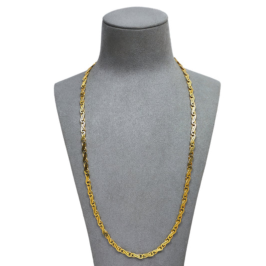 Pre-Owned 9ct Gold Figure Of 8 Link Necklace 24 Inch