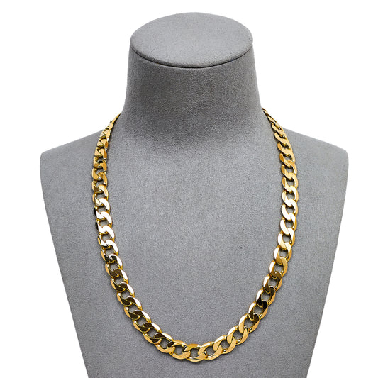 Pre-Owned 9ct Gold Curb Chain Necklace 18 Inch