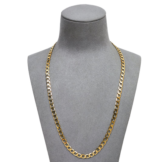 Pre-Owned 9ct Gold Curb Chain Necklace 21 Inch