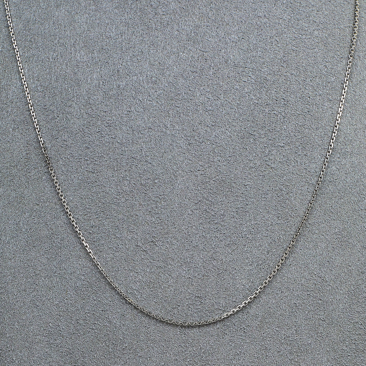 Pre-Owned 9ct White Gold Trace Chain Necklace 18 Inch