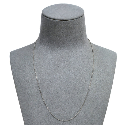 Pre-Owned 9ct White Gold Trace Chain Necklace 18 Inch